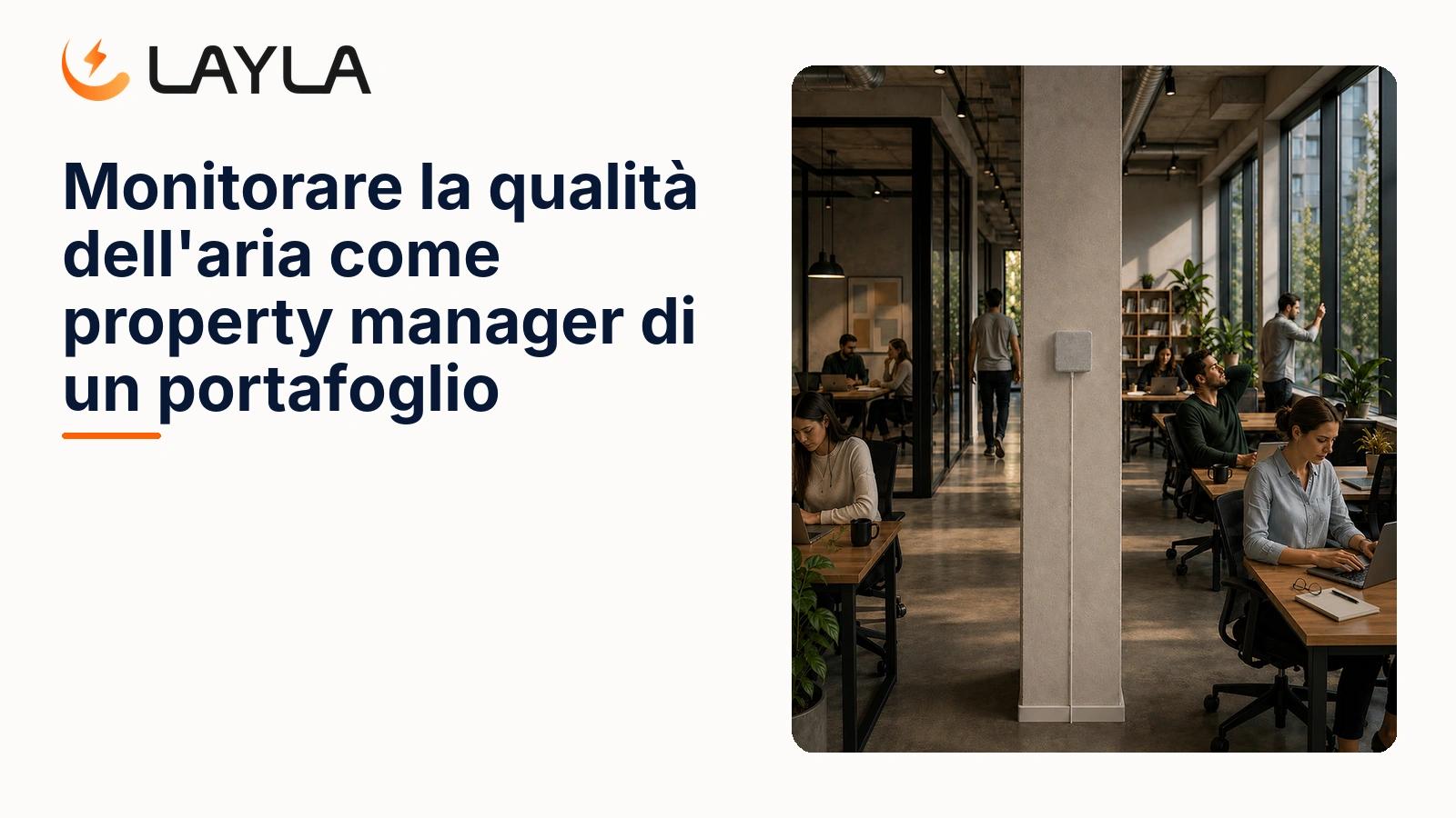 Monitorare la qualità dell'aria come property manager di un portafoglio cover
