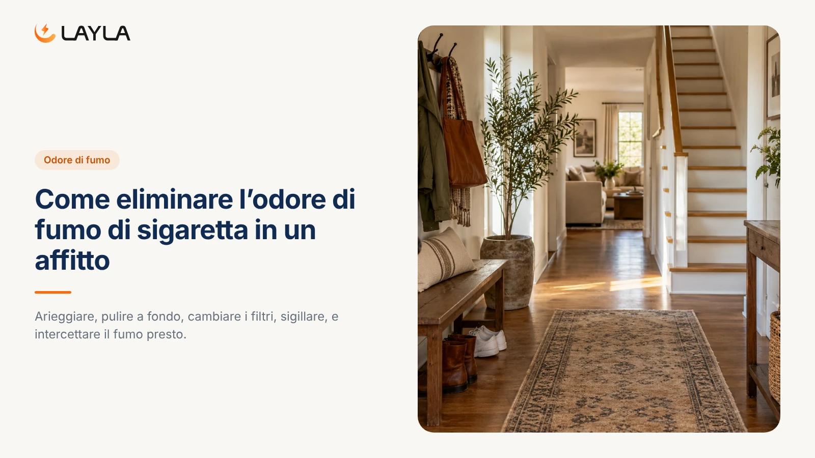Come eliminare l'odore di fumo di sigaretta in un affitto cover