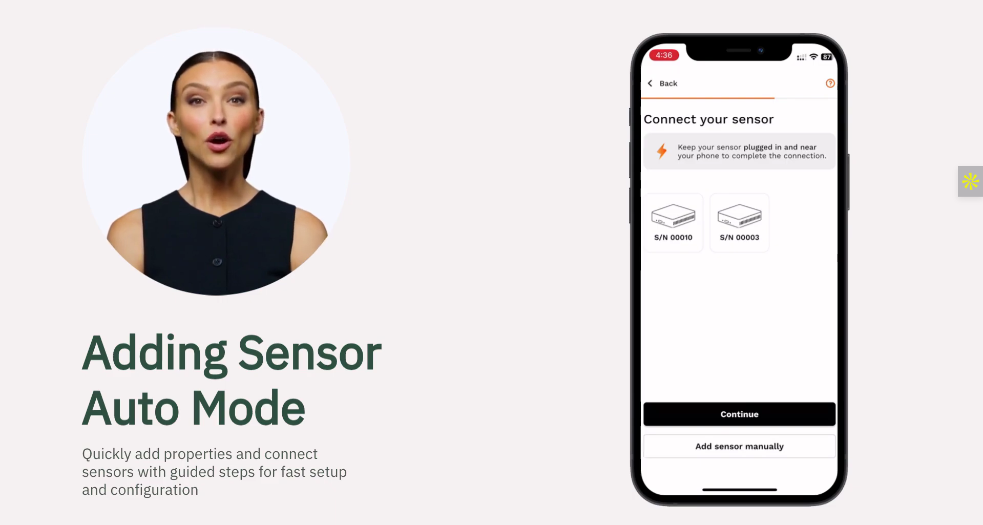 Adding Sensor – Auto Mode cover