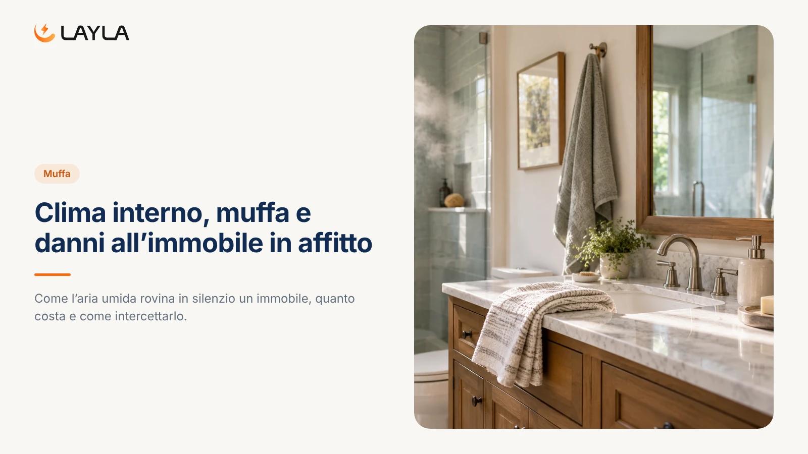 Clima interno, muffa e danni all'immobile in affitto cover