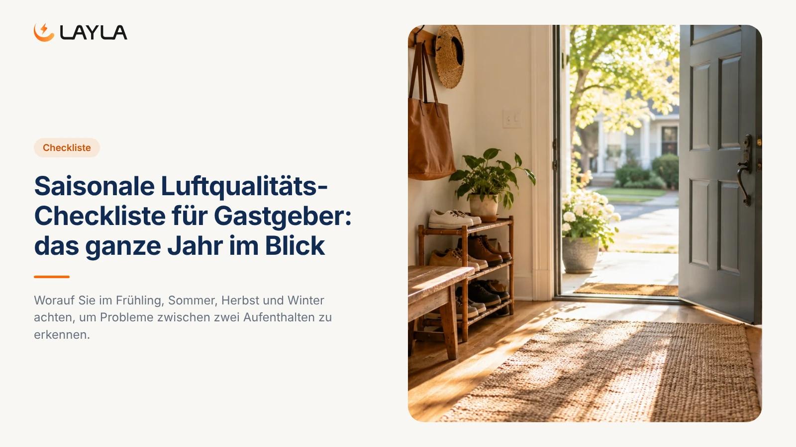 Saisonale Luftqualitäts-Checkliste für Gastgeber: das ganze Jahr im Blick cover