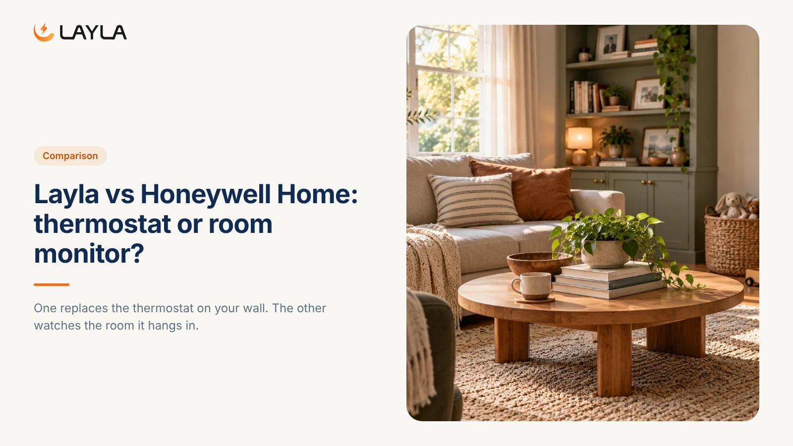Layla vs Honeywell Home: thermostat or room monitor? cover