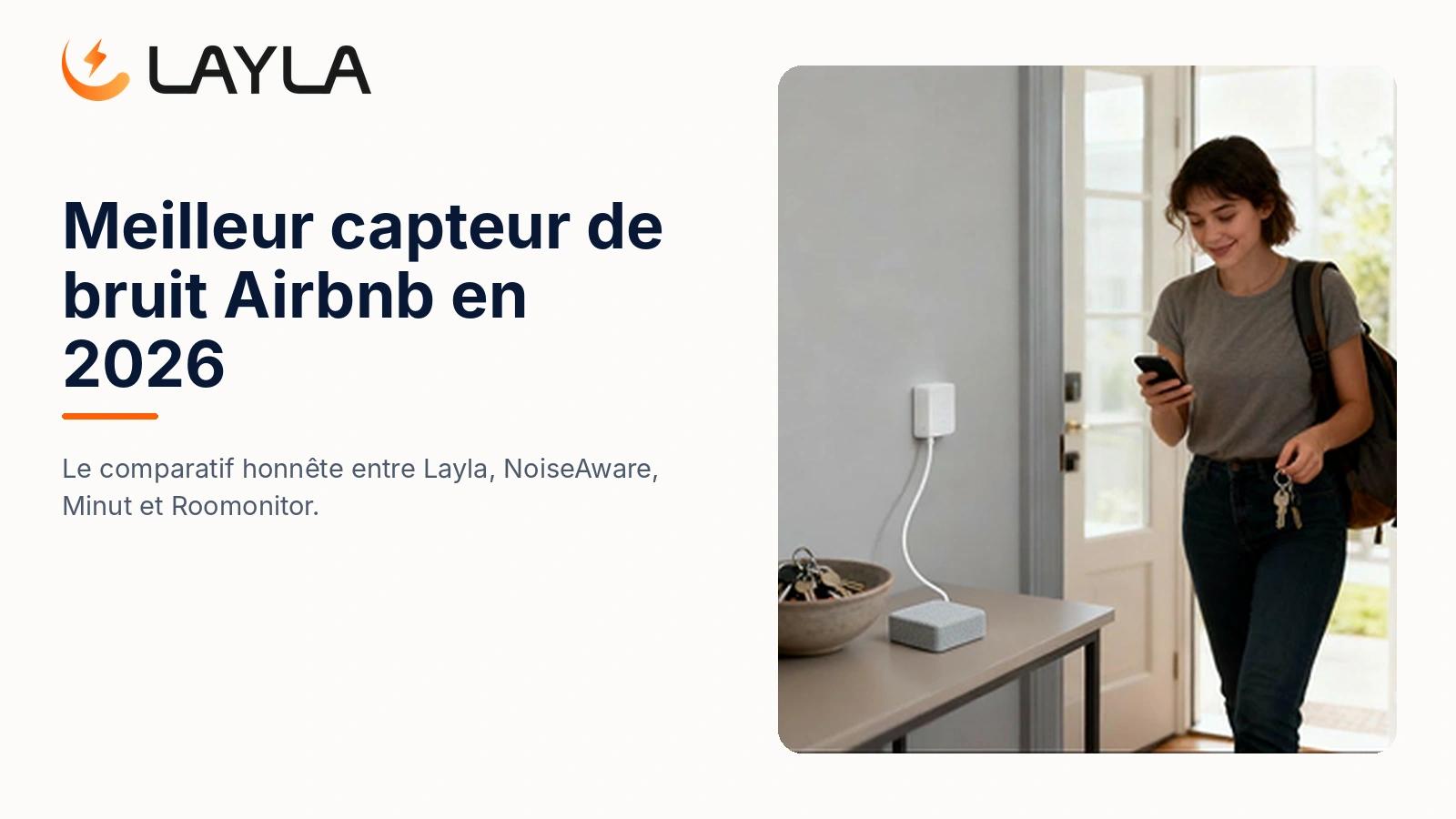 Meilleur capteur de bruit Airbnb en 2026 : le comparatif honnête cover