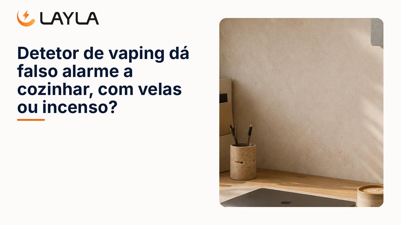 Detetor de vaping dá falso alarme a cozinhar ou com velas? cover