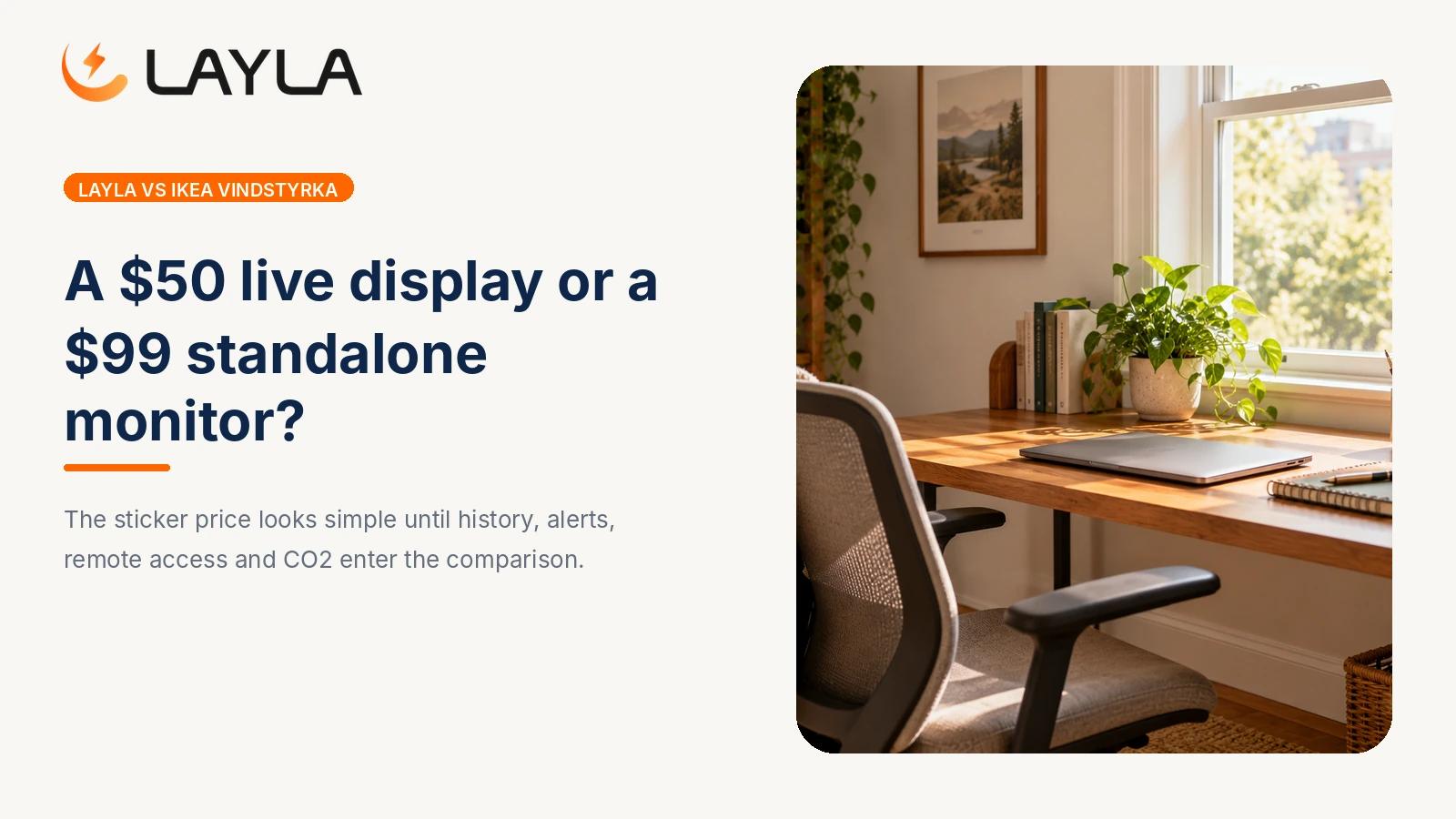 Layla vs IKEA Vindstyrka: which indoor air monitor is right for your home? cover