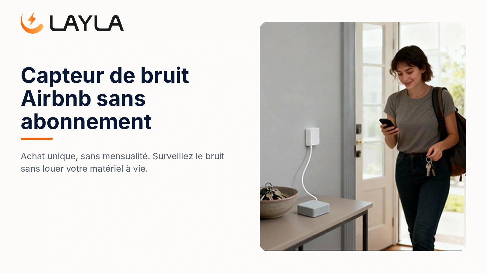 Le meilleur capteur de bruit Airbnb sans abonnement (aucune mensualité, 2026) cover