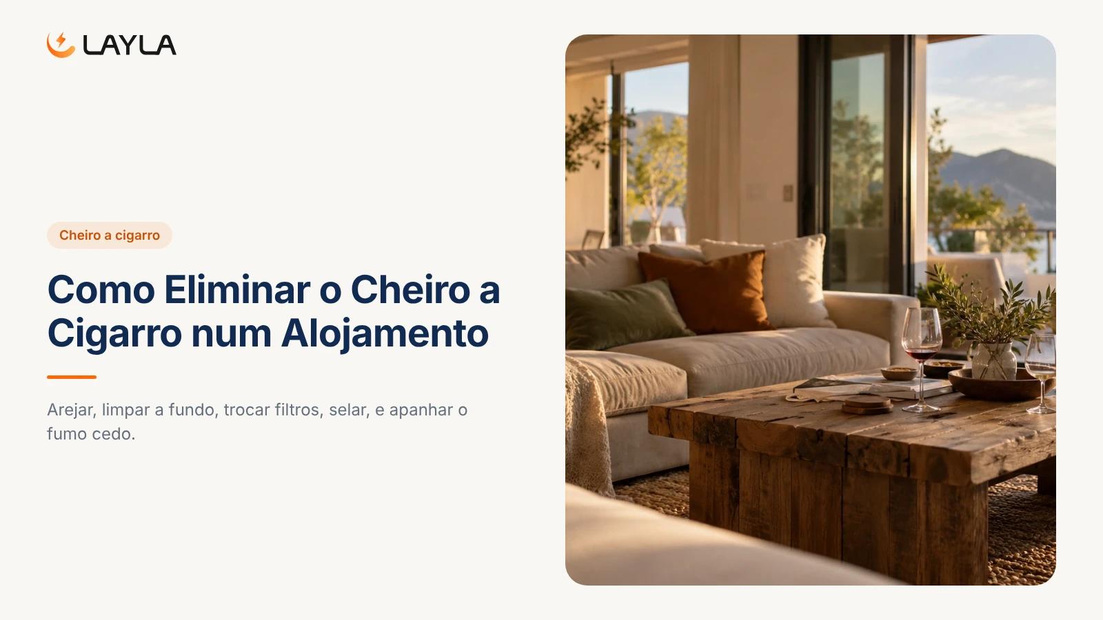 Como Eliminar o Cheiro a Cigarro num Alojamento cover