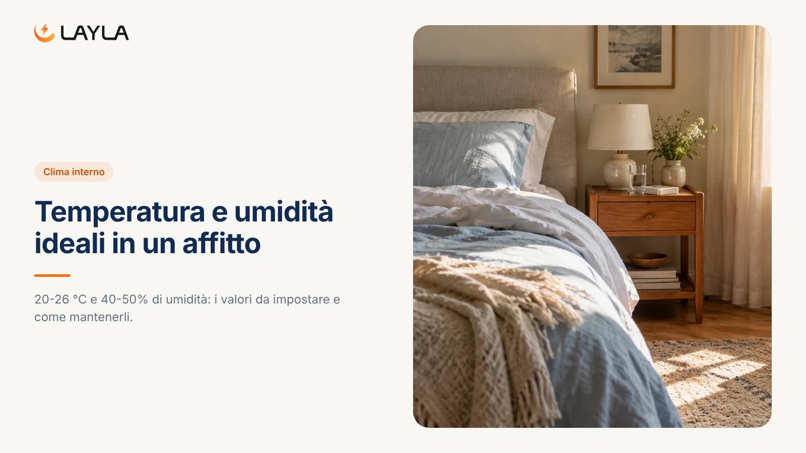Temperatura e umidità ideali in un affitto cover