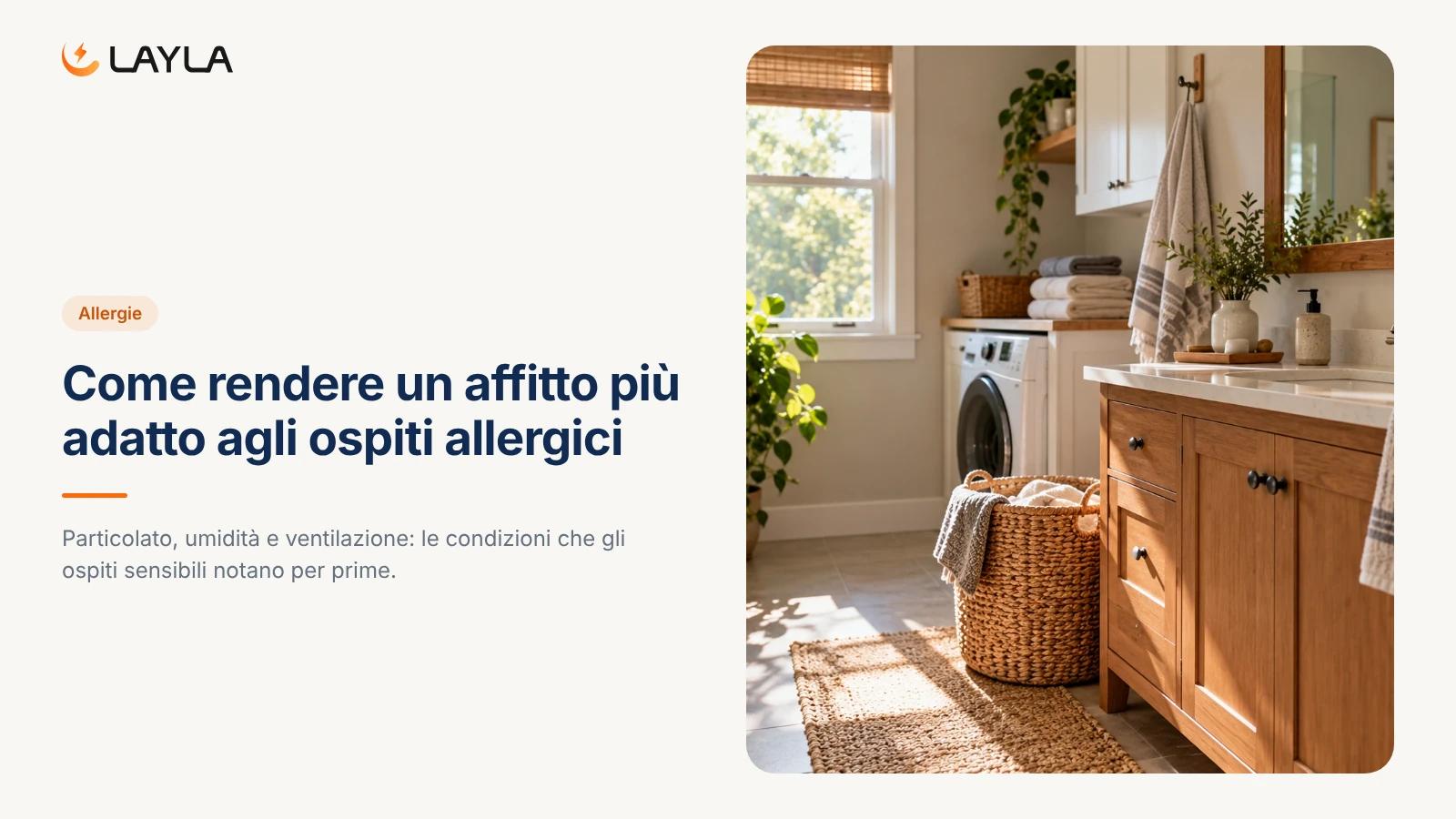 Come rendere un affitto più adatto agli ospiti allergici cover
