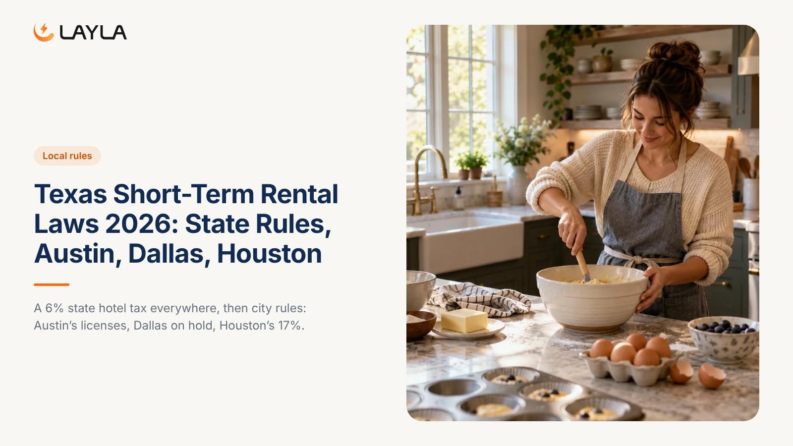 Texas Short-Term Rental Laws 2026: State Rules, Austin, Dallas, Houston cover