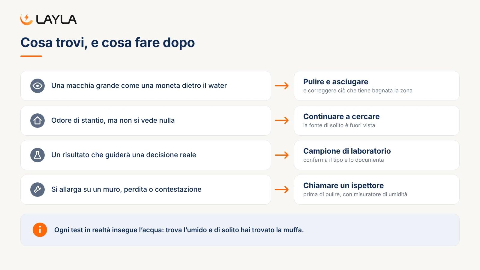 Cosa trovi, e cosa fare dopo