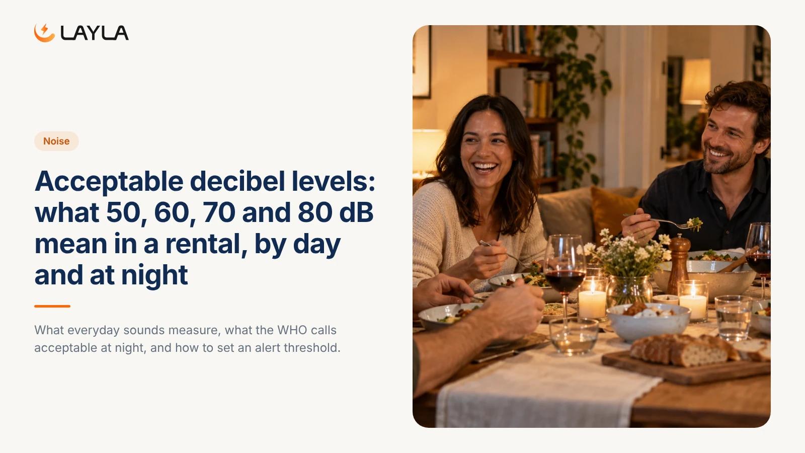 Acceptable decibel levels: what 50, 60, 70 and 80 dB mean in a rental, by day and at night cover