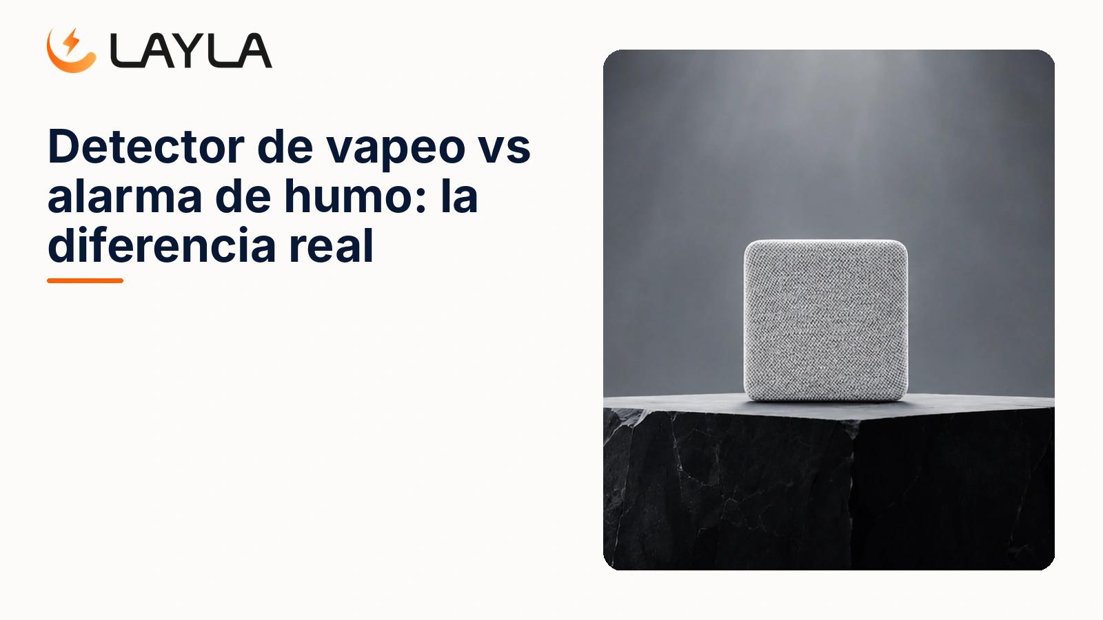 Detector de vapeo vs alarma de humo: la diferencia real cover