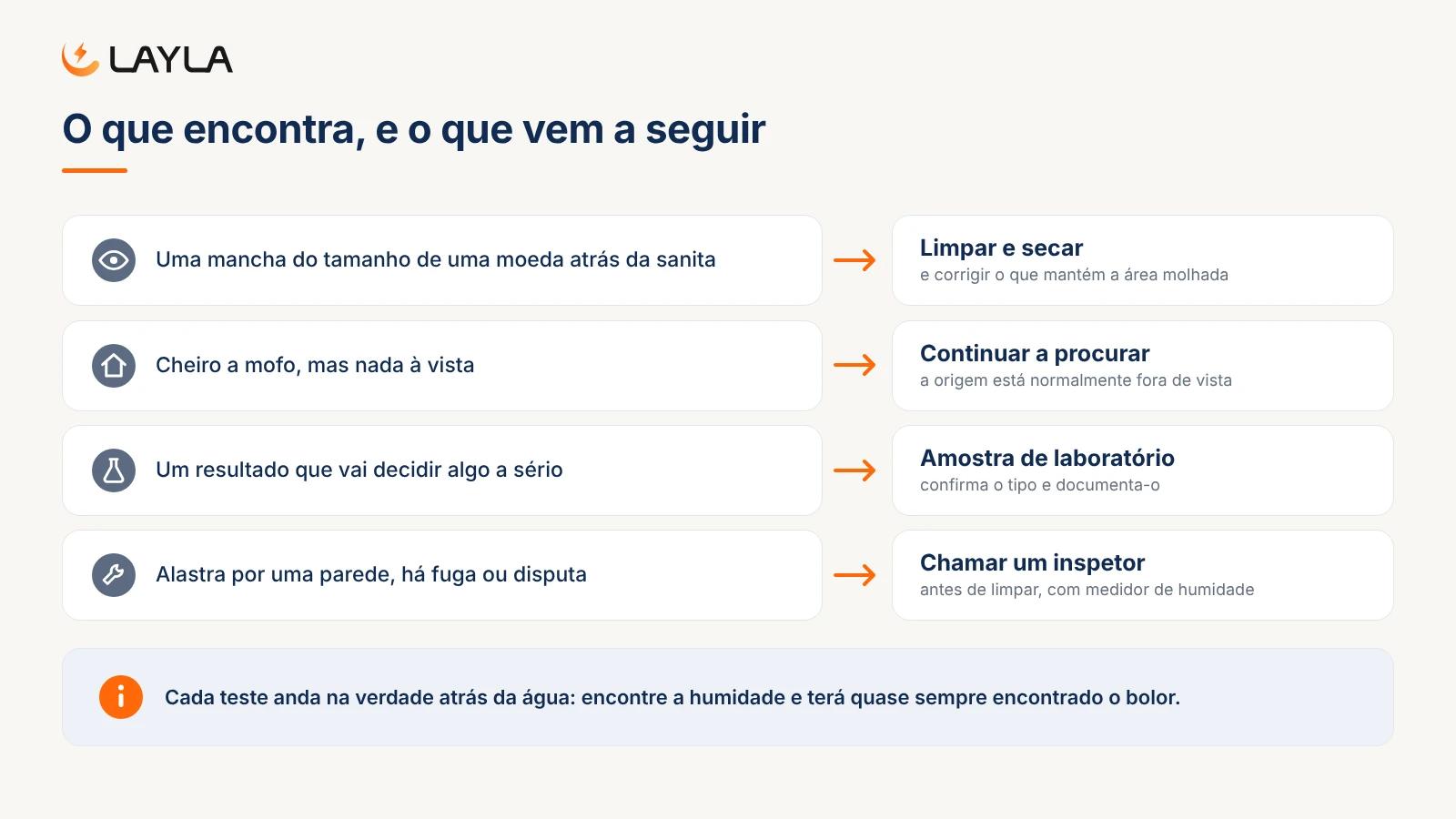 O que encontra, e o que vem a seguir