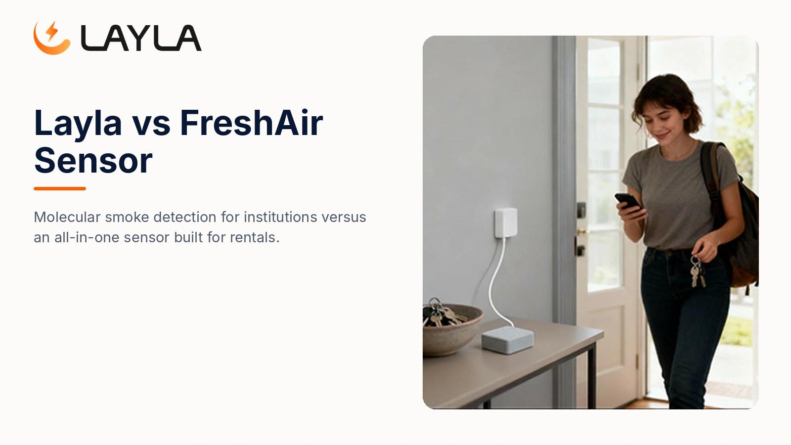 Layla vs FreshAir Sensor: Which Smoke Detection Fits Your Rental? cover