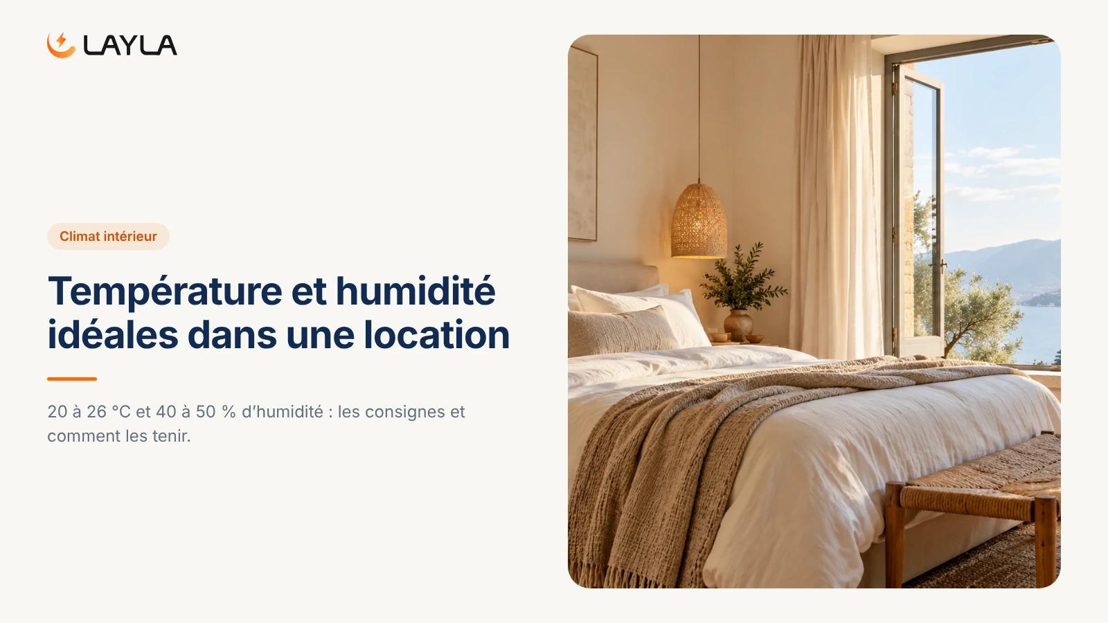 Température et humidité idéales dans une location cover