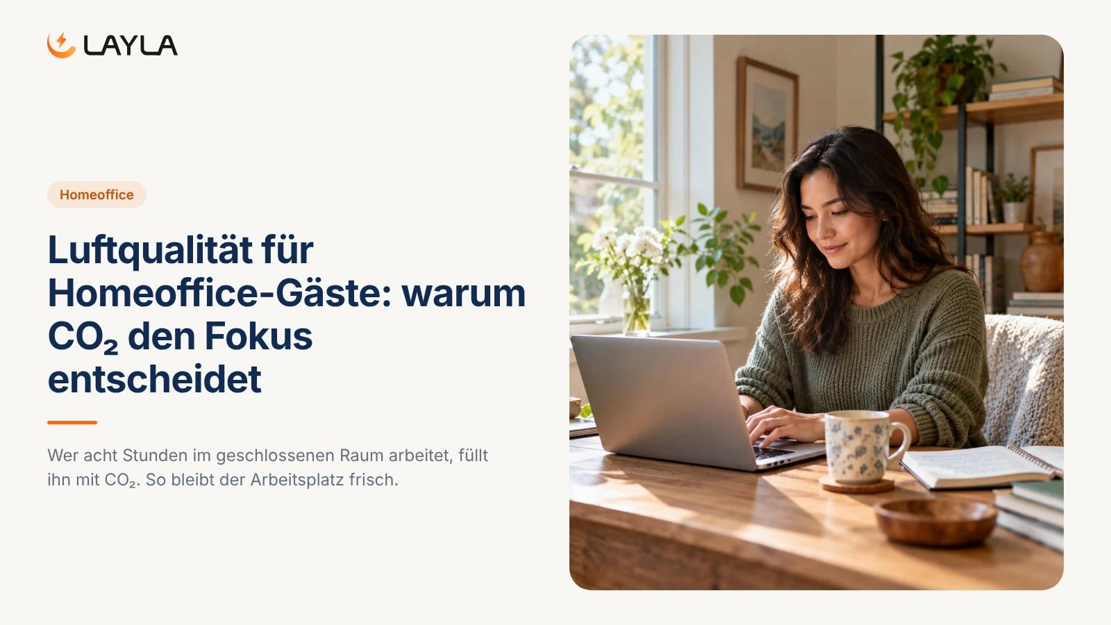Luftqualität für Homeoffice-Gäste: warum CO2 den Fokus entscheidet cover