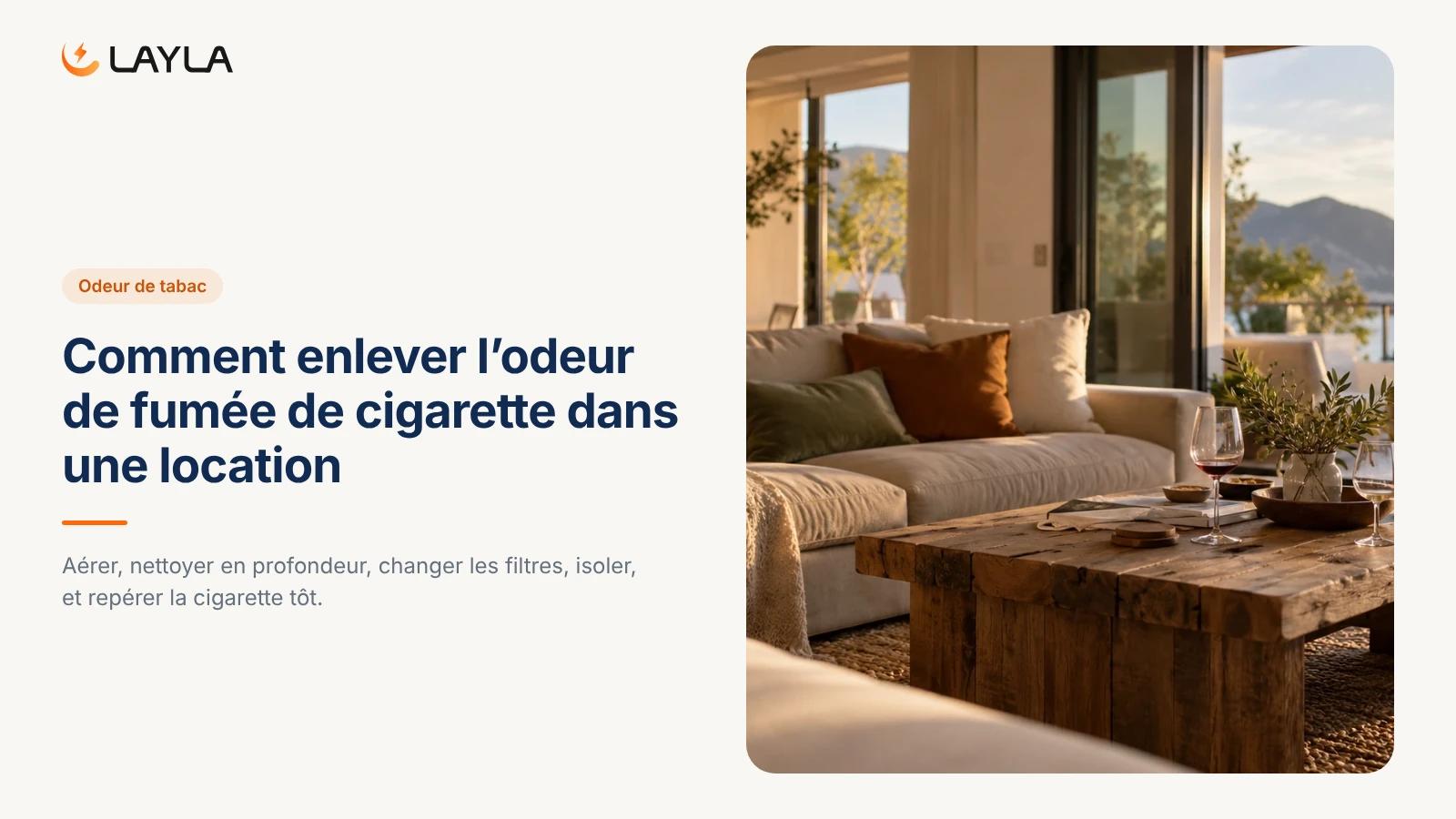 Comment enlever l'odeur de fumée de cigarette dans une location cover