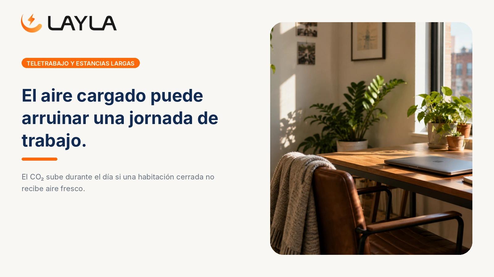 Calidad del aire para teletrabajo y estancias largas: CO2 y concentración cover