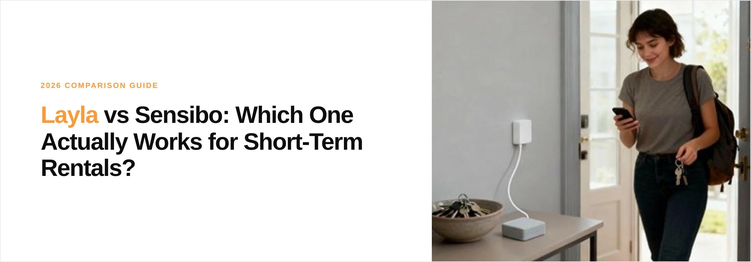 Layla vs Sensibo: Which One Actually Works for Short-Term Rentals in 2026? cover
