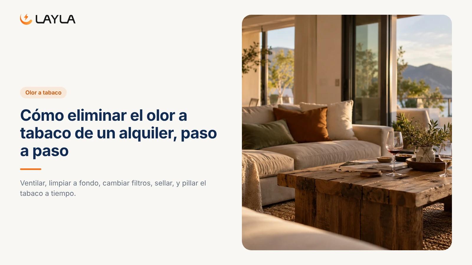 Cómo eliminar el olor a tabaco de un alquiler, paso a paso cover