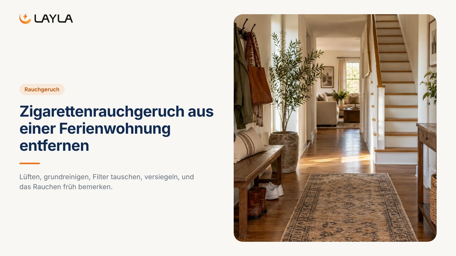 Zigarettenrauchgeruch aus einer Ferienwohnung entfernen cover