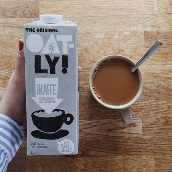Plant melk og kaffe