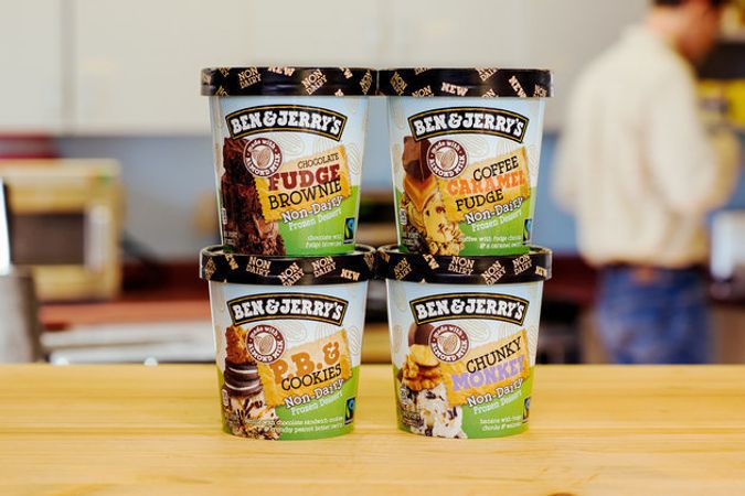 Ben og Jerrys ikke-meieri-sertifisert vegansk is