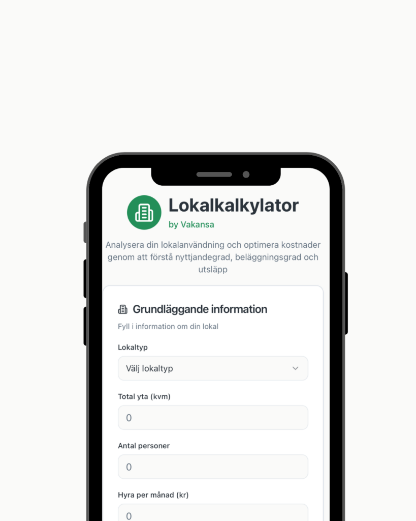 Våra lokaler används dåligt