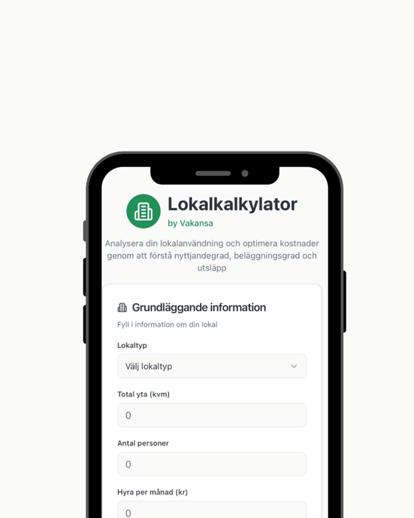 Våra lokaler används dåligt