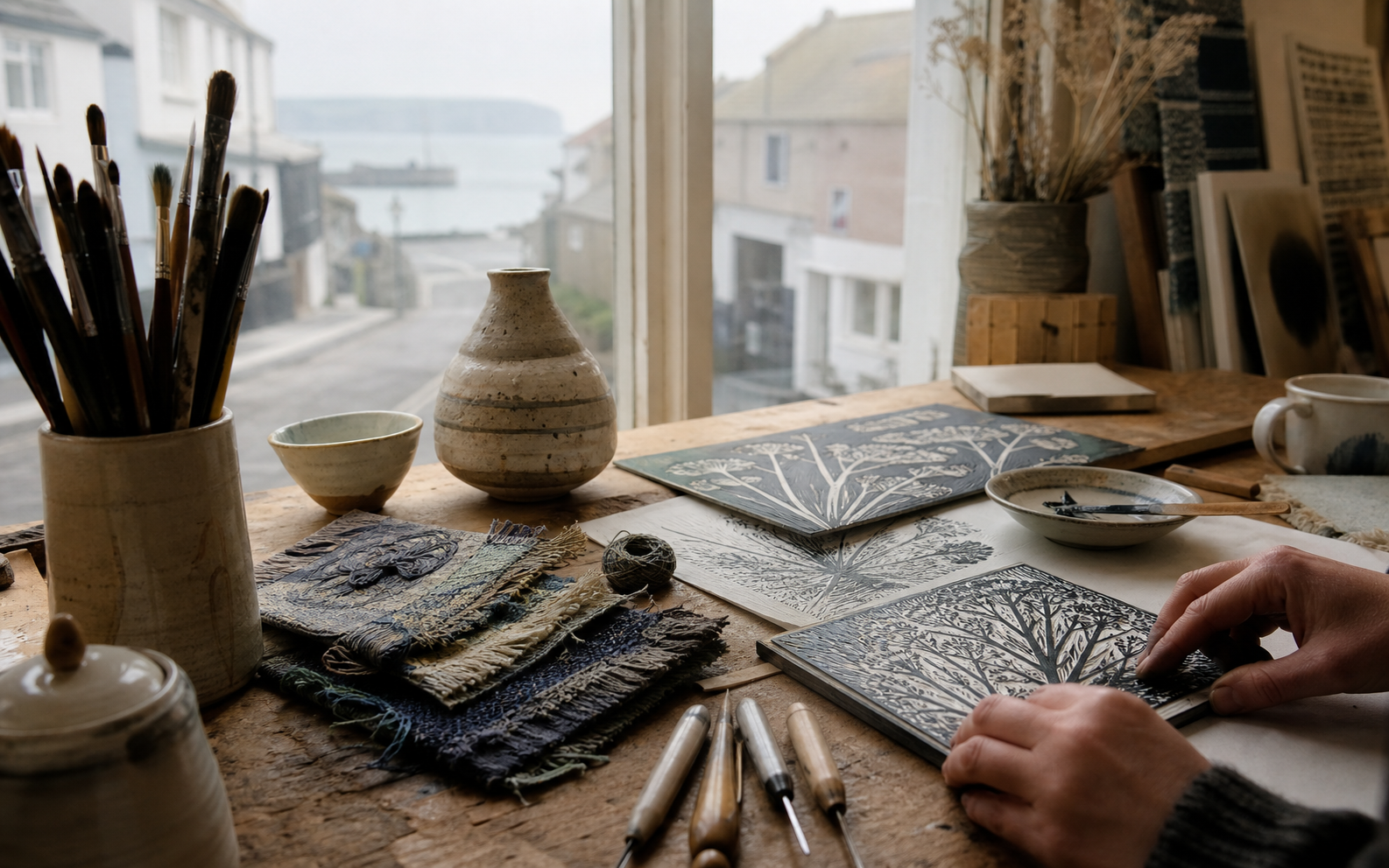 Arts and crafts workshop on the Isle of Wight