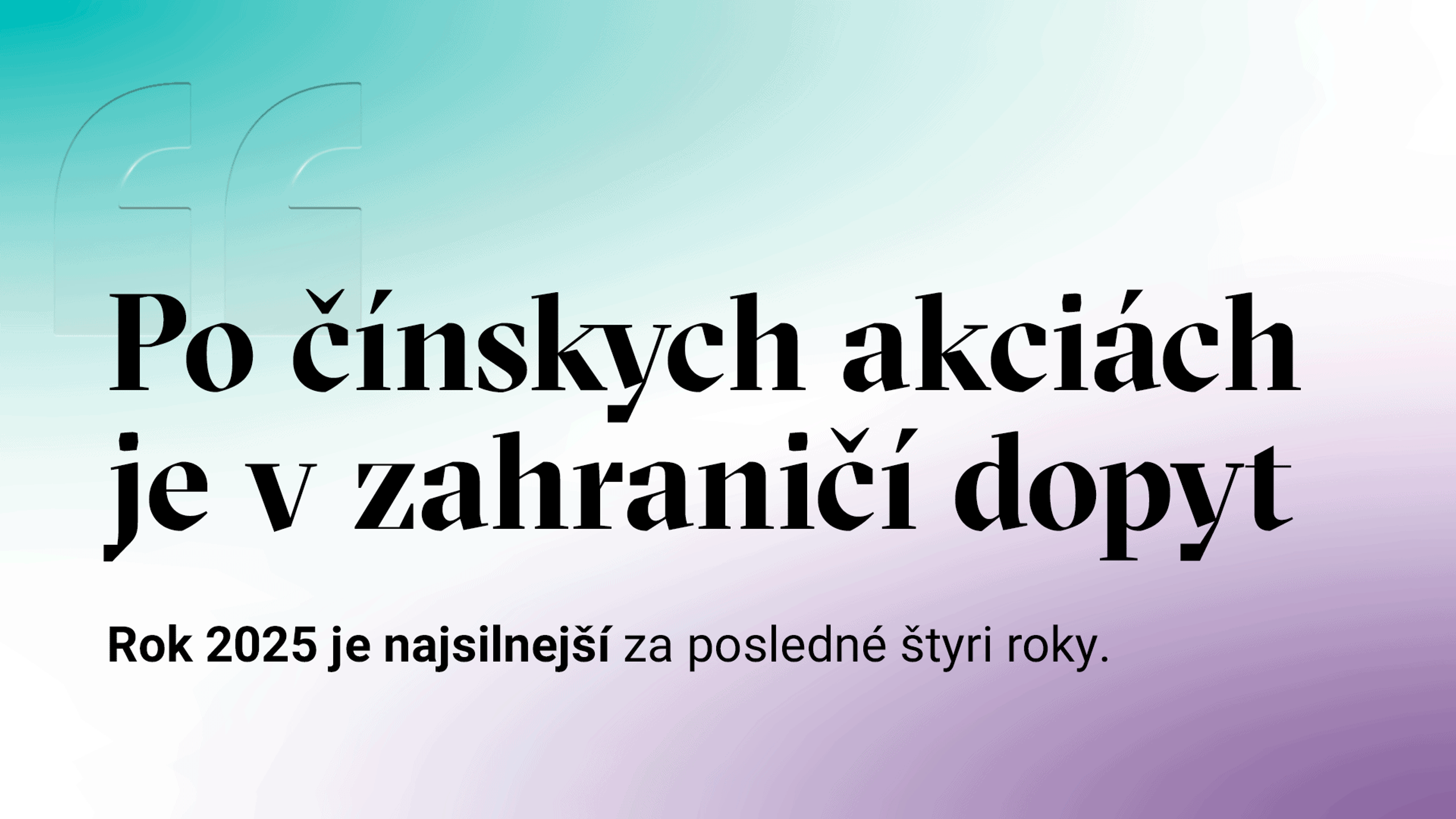 Je Čína znovu na radare investorov?