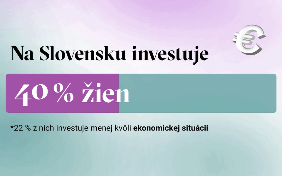 Slovenky mesačne investujú o  90 eur menej ako muži, no sú zodpovednejšie
