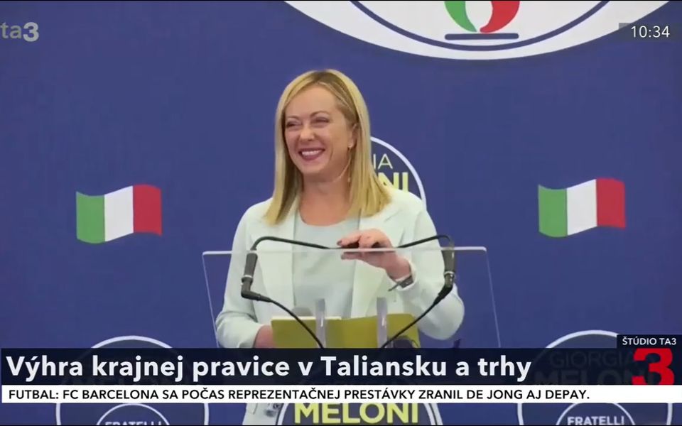 D. Hapl na TA3: Výhra krajnej pravice v Taliansku a trhy