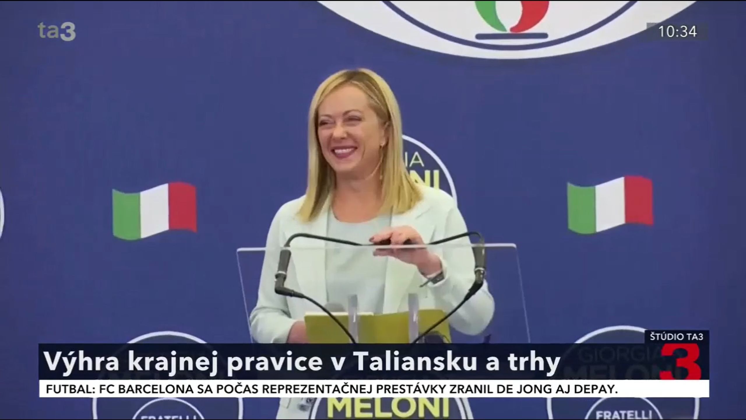 D. Hapl na TA3: Výhra krajnej pravice v Taliansku a trhy