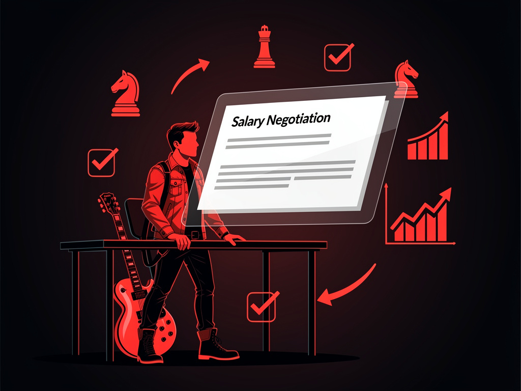 Salary negotiation strategy illustration