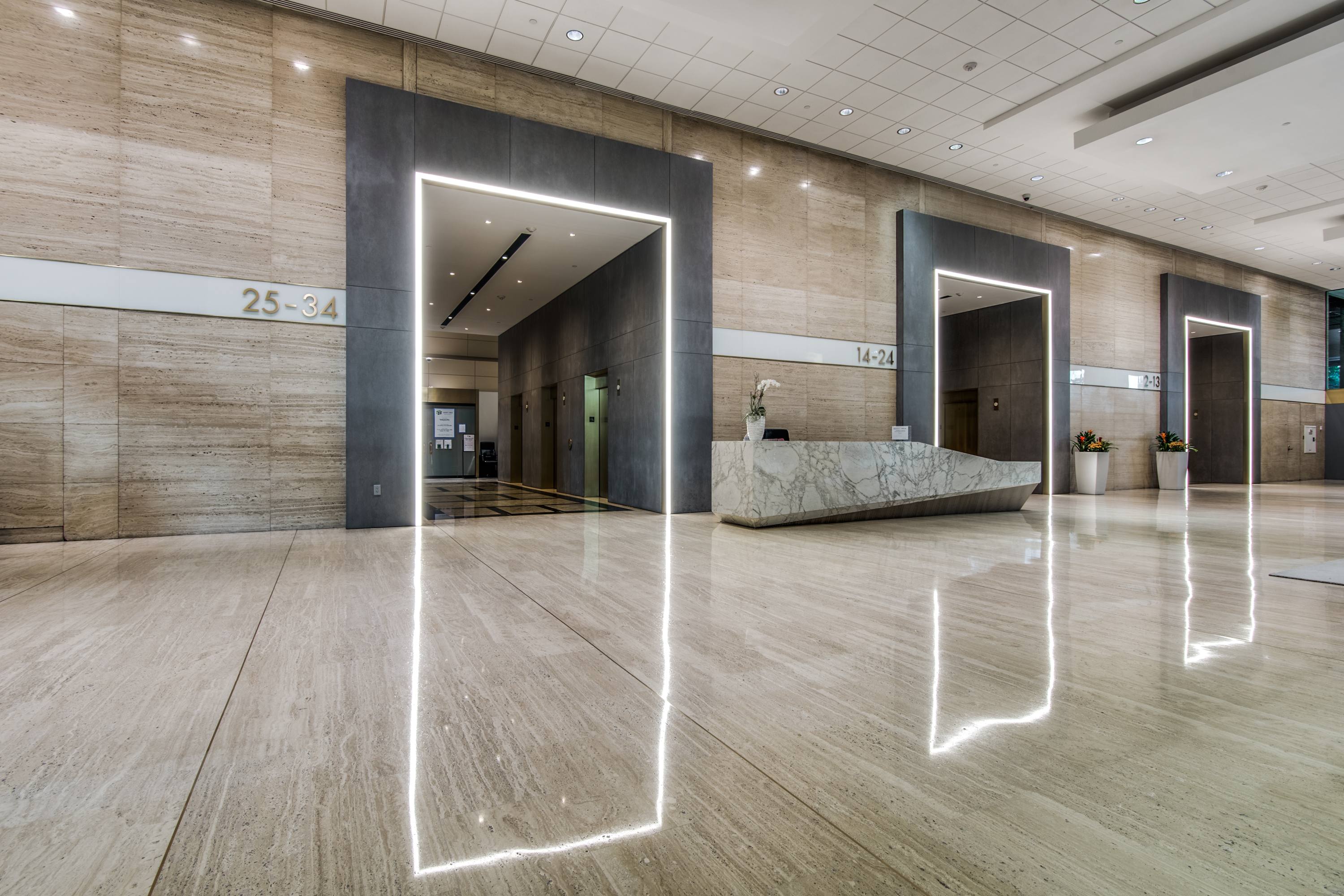 Commercial building lobby Dallas