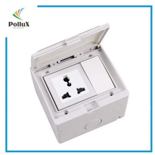 IP55 Weatherproof Switched Socket - Image 1