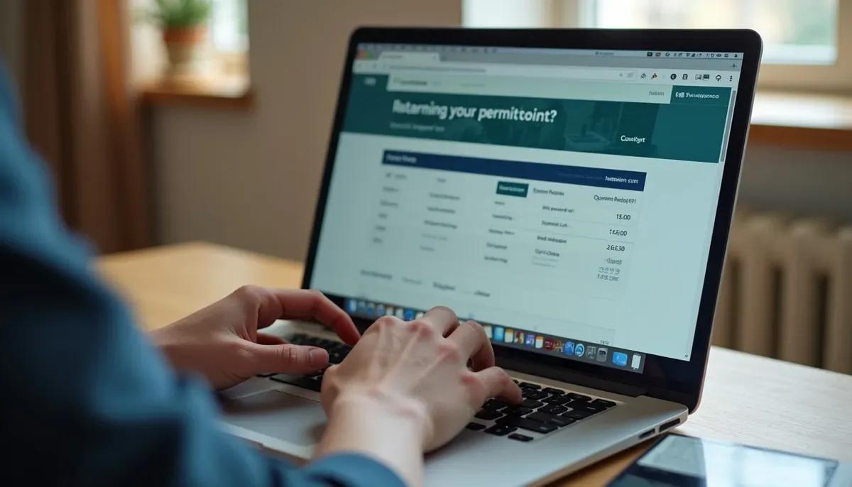 Écran de smartphone affichant le site Mes Points Permis