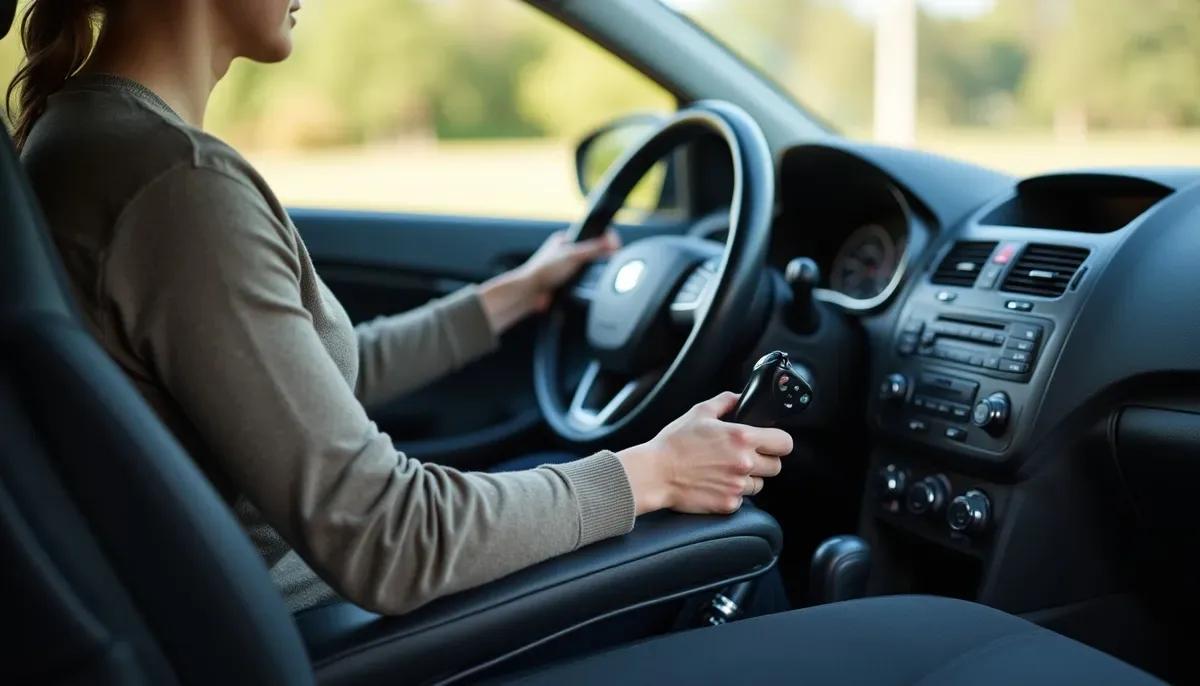 Véhicule adapté avec commandes manuelles pour conducteur en fauteuil roulant