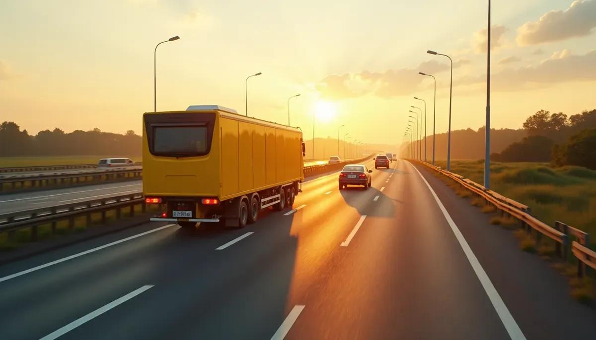 Radar tourelle sur portique autoroutier en France