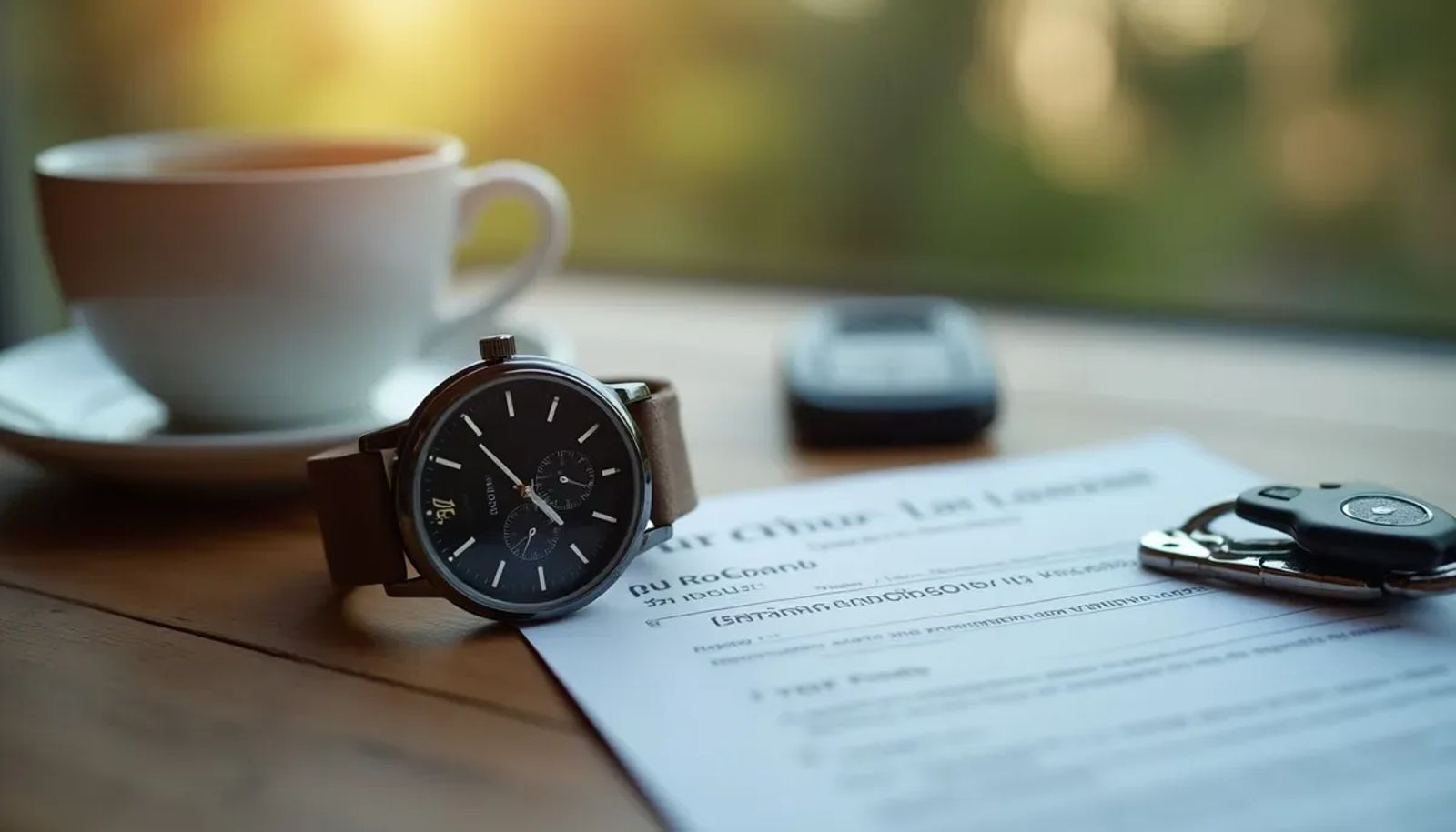 Candidat au permis consultant sa montre devant un centre d'examen parisien