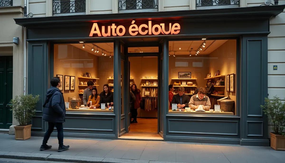 Rue commerçante du 15e arrondissement de Paris