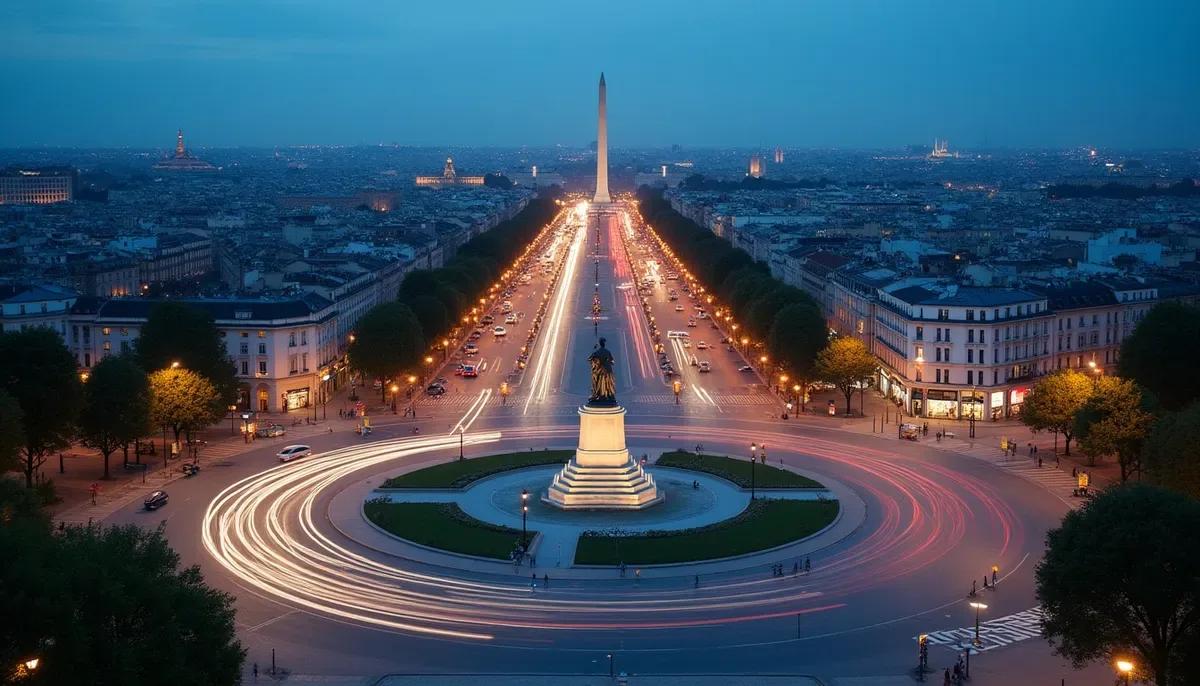 Place de la Nation et avenue Daumesnil dans le 12e arrondissement