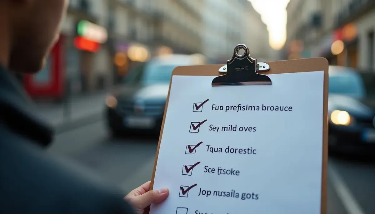 Moniteur d'auto-école et élève à Paris