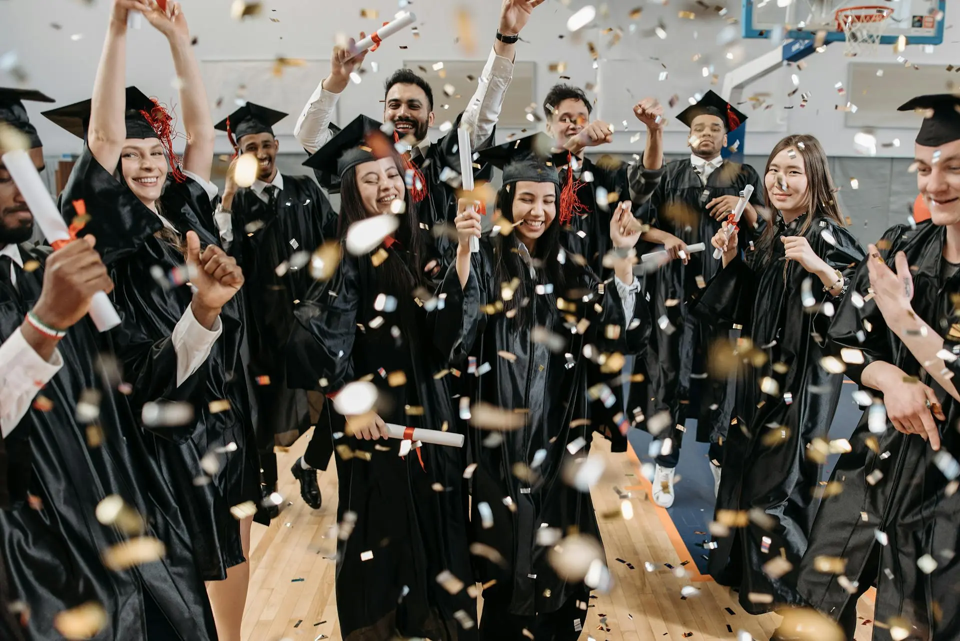 Indian students celebrating global education success