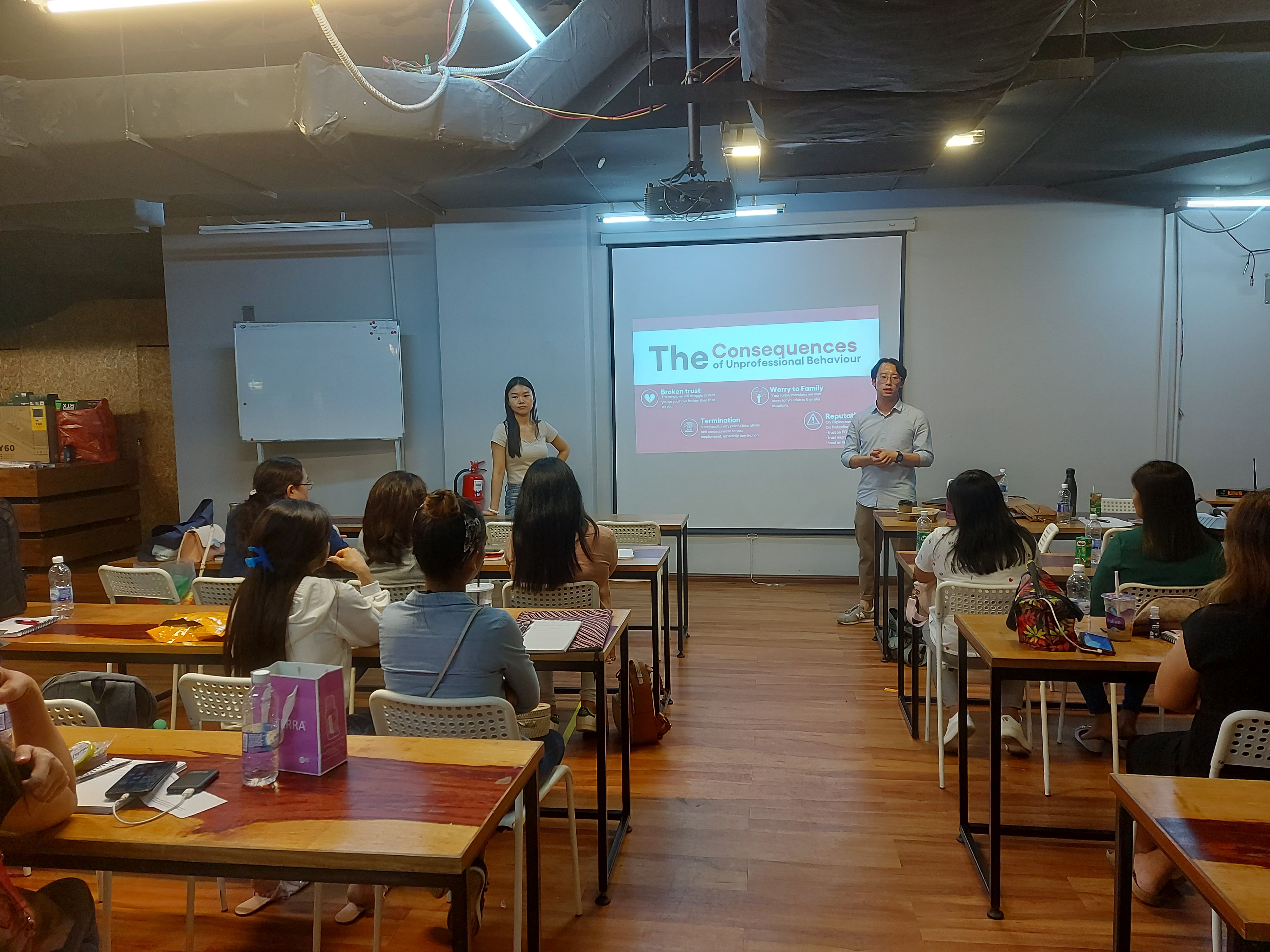 Domestic helper refresher training