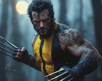 PNG image of Wolverine Henry Cavill, generated by Midjourney