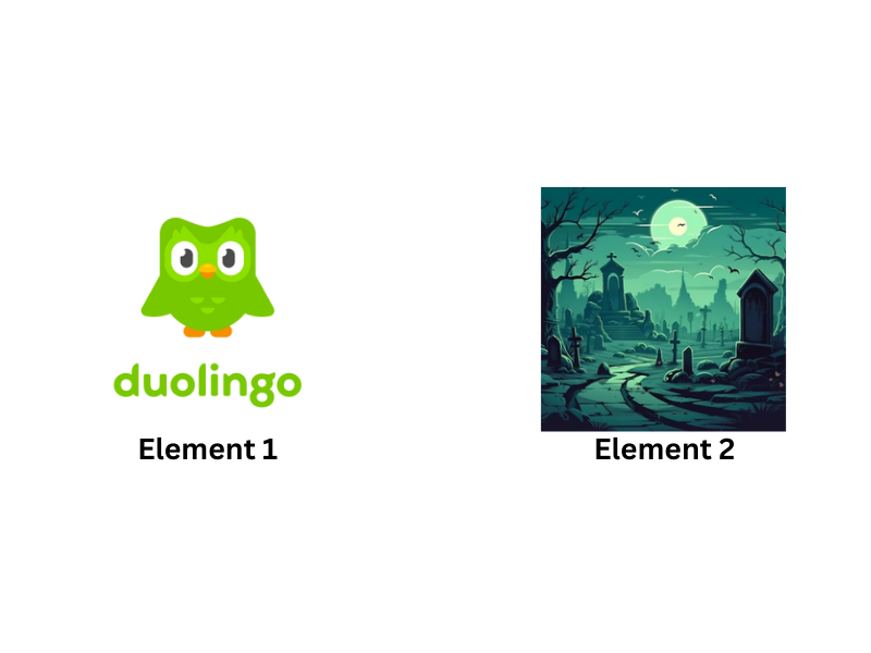 PNG image of the 2 Kling elements that are going to be used as input into Kling API for the Duolingo Owl Death and Revival example