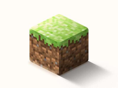 JPEG image of the Minecraft grass block that will be used as input into the APIs